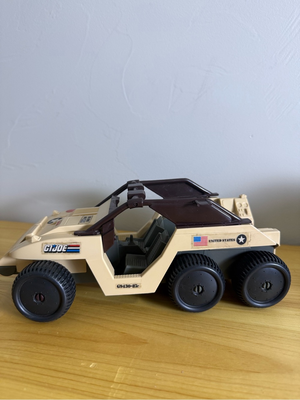 1988 G.I. Joe ARAH Desert Fox 6-Wheel Drive Vehicle Hasbro Military Toy Car